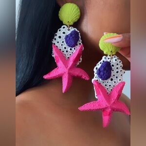 Colorful Handmade Statement Earrings